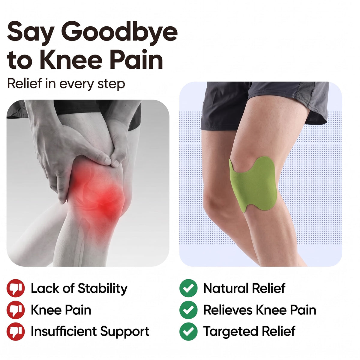 Herbal Knee Pain Relief Patches
